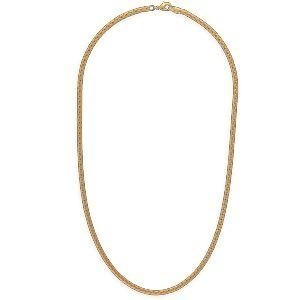 Collier Plaqué Or Maille Palmier 3mm 45cm