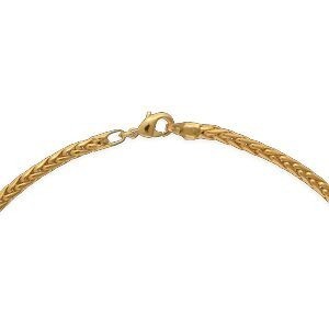 Collier Plaqué Or Maille Palmier 3mm 45cm