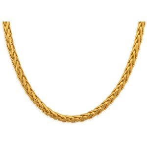 Collier Plaqué Or Maille Palmier 5mm 45cm