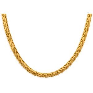 Collier Plaqué Or Maille Palmier 5mm 45cm