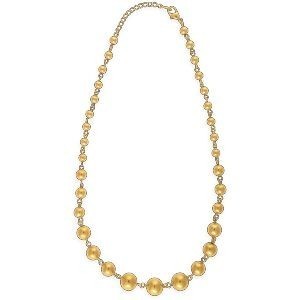 Collier Plaqué Or Chaîne Boules 6  à 12mm 45cm