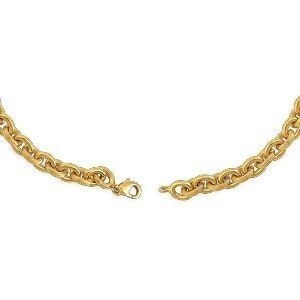 Collier Plaqué Or Maille Forçat Antillais 10mm 50cm