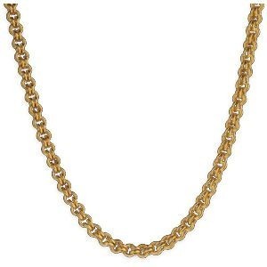 Collier Plaqué Or Maille Gros Sirop 8mm 70cm
