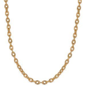 Collier Acier Jaune Maille Forçat 5mm 70cm