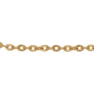 Collier Acier Jaune Maille Forçat 5mm 70cm