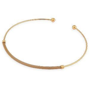 Collier Acier Jaune Rigide Ouvert 153mm