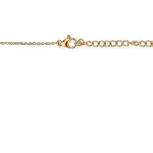Pendentif Acier Jaune Gwoka Couleur Argent  22*35mm Avec Bélière