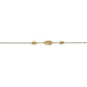 Collier Or 750 Nœuds Forçat Antillais 6  à 8mm 45cm