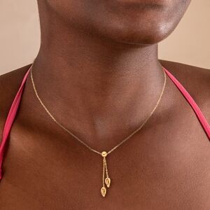 Collier Y Or 750 Nœuds Forçat Antillais 6mm Boule 6mm 45cm