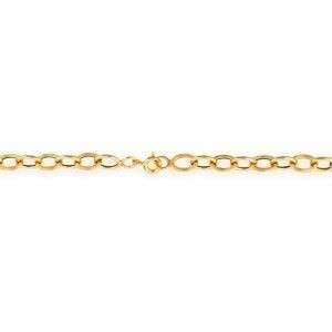 Collier Or 750 Maille Forçat Antillais 5mm 45cm