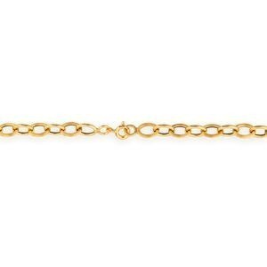 Collier Or 750 Maille Forçat Antillais 5mm 50cm