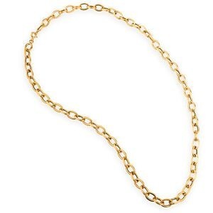 Collier Or 750 Maille Forçat Antillais 6mm 45cm