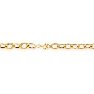 Collier Or 750 Maille Forçat Antillais 6mm 45cm