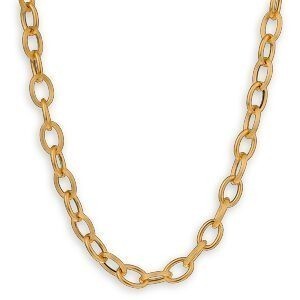 Collier Or 750 Maille Forçat Antillais 8mm 50cm