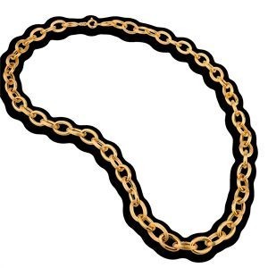 Collier Or 750 Maille Forçat Antillais 8mm 50cm