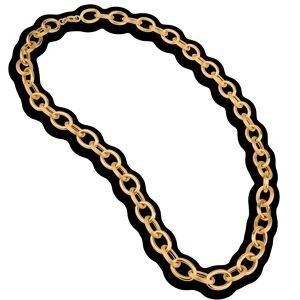 Collier Or 750 Maille Forçat Antillais 10mm 50cm