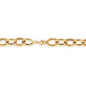Collier Or 750 Maille Forçat Antillais 10mm 50cm