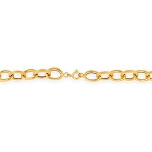 Collier Or 750 Chute Maille Forçat Antillais 11mm 45cm