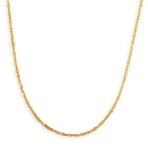 Collier Chaîne Or 750 Maille Singapour Creux 1.8mm 45cm