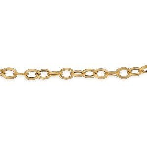 Collier Or 750 Maille Forçat Antillais 6mm 55cm