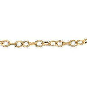 Collier Or 750 Maille Forçat Antillais 6mm 55cm