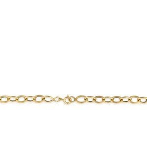 Collier Or 750 Maille Forçat Antillais 6mm 55cm