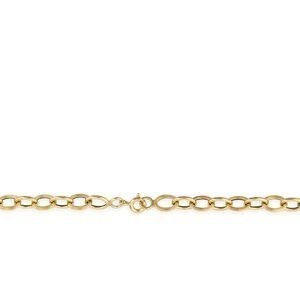 Collier Or 750 Maille Forçat Antillais 6mm 55cm