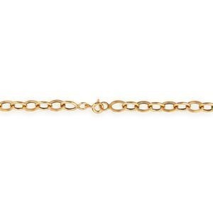Collier Or 750 Maille Forçat Antillais 6mm 60cm