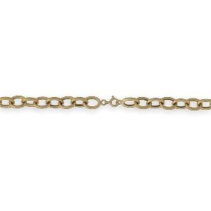 Collier Or 750 Maille Forçat Antillais 10mm 55cm