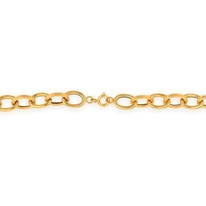 Collier Or 750 Maille Forçat Antillais 10mm 60cm