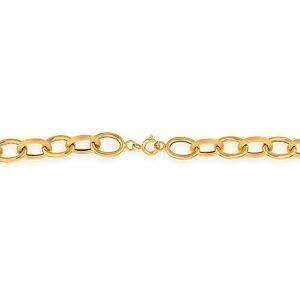 Collier Or 750 Maille Forçat Antillais 10mm 60cm