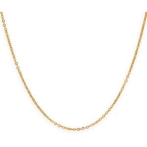 Collier Chaîne Or 750 Maille Forçat Miroir Creux 2 mm 55cm