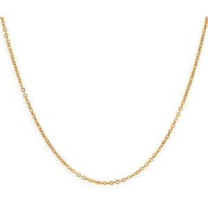 Collier Chaîne Or 750 Maille Forçat Miroir Creux 2 mm 55cm