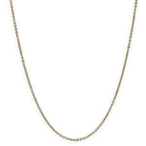 Collier Chaîne Or 750 Maille Forçat Miroir Creux 2mm 60cm