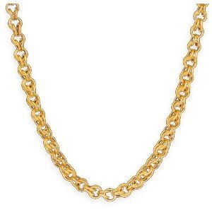 Collier Or 750 Maille Gros Sirop Antillais 6mm 45cm