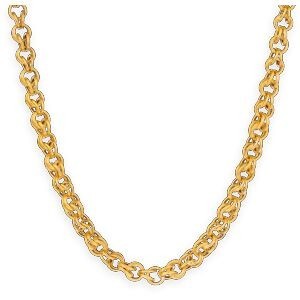 Collier Or 750 Maille Gros Sirop Antillais 6mm 45cm