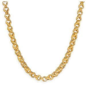 Collier Or 750 Maille Gros Sirop Antillais 6mm 45cm
