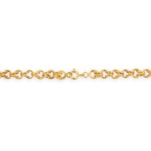 Collier Or 750 Maille Gros Sirop Antillais 6mm 45cm