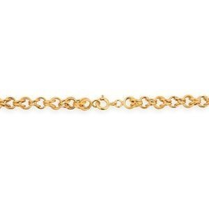 Collier Or 750 Maille Gros Sirop Antillais 6mm 45cm