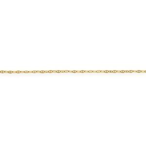 Collier Chaîne Or 750 Maille Marine Diamanté Creux 2.2mm 45cm