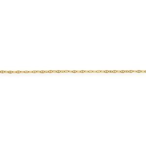 Collier Chaîne Or 750 Maille Marine Diamanté Creux 2.2mm 45cm