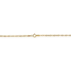 Collier Chaîne Or 750 Maille Marine Diamanté Creux 2.2mm 45cm