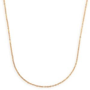 Collier Chaîne Or 750 Maille Forçat Miroir Creux 1.2mm 45cm