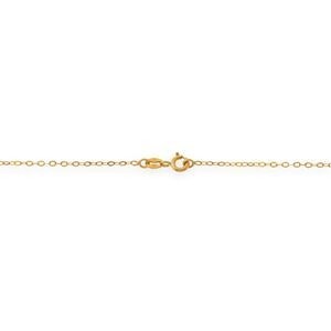 Collier Or 750 Nœuds Forçat Antillais 4  à 6mm Cristal Grenat 4mm 45cm