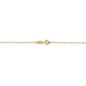 Collier Or 750 Nœuds Forçat Antillais 4  à 6mm Cristal Grenat 4mm 45cm