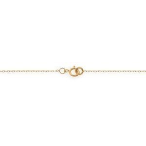 Collier Chaîne Or 375 Maille Forçat Miroir 0.9mm 40cm