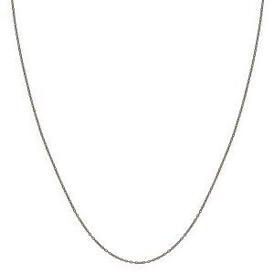 Collier Chaîne Or 375 Maille Forçat Miroir 0.9mm 45cm
