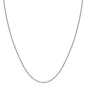 Collier Chaîne Or 375 Maille Forçat Miroir 0.9mm 45cm