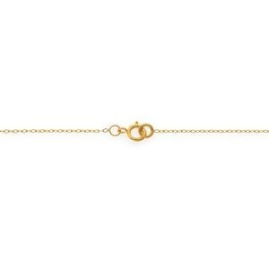 Collier Chaîne Or 375 Maille Forçat Miroir 0.9mm 45cm