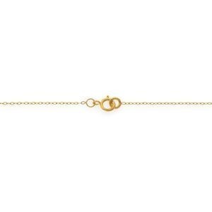 Collier Chaîne Or 375 Maille Forçat Miroir 0.9mm 45cm